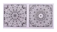 ColoBook omalovánky na zakázku, mandala: bílá