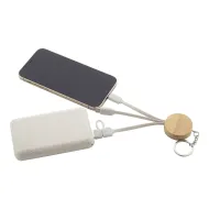 Mugory přívěšek na klíče s USB nabíjecími kabely: přírodní