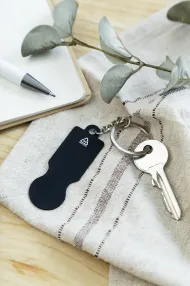 ShineCart přívěsek na klíče do nákupního vozíku: černá