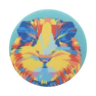 PinBadge RPET Mini placka - odznak se špendlíkem: bílá, stříbrná