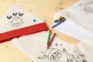 Julfar Hat čepice Santa na vybarvení: bílá
