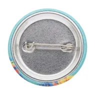 PinBadge RPET Mini placka - odznak se špendlíkem: bílá, stříbrná
