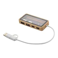SeeHub průhledný USB hub: přírodní, průhledná