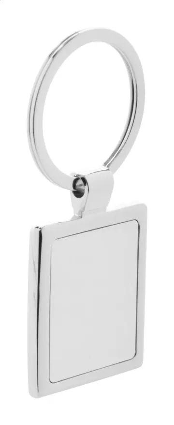 Rectangle přívěšek na klíče: stříbrná