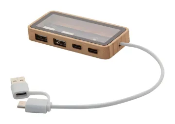 SeeHub průhledný USB hub: přírodní, průhledná