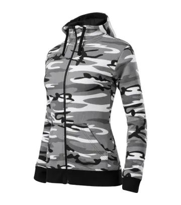Camo Zipper mikina dámská