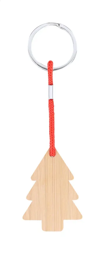 Kymor vánoční klíčenka, stromeček: přírodní, červená
