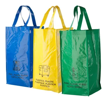 Sortex tašky pro recyklaci odpadů: vícebarevná