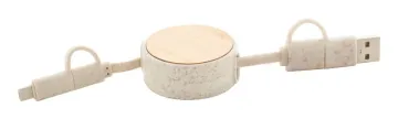 Komugo USB nabíjecí kabel: přírodní
