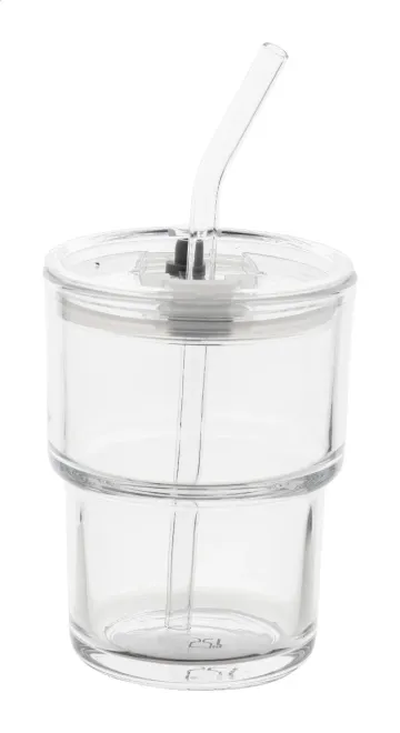 Glassip skleněný cestovní hrnek: průhledná