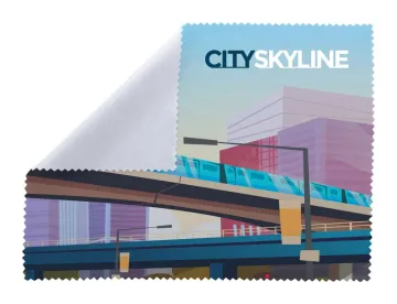Dioptry XL RPET čistící hadřík na brýle: bílá