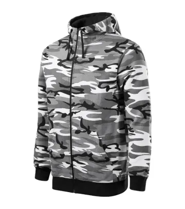 Camo Zipper mikina pánská