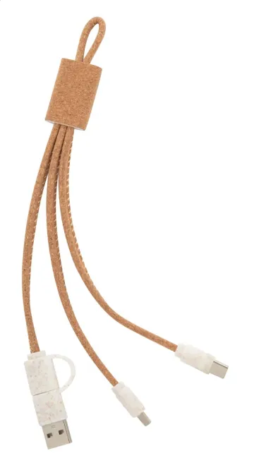 Koruku USB nabíjecí kabel: přírodní